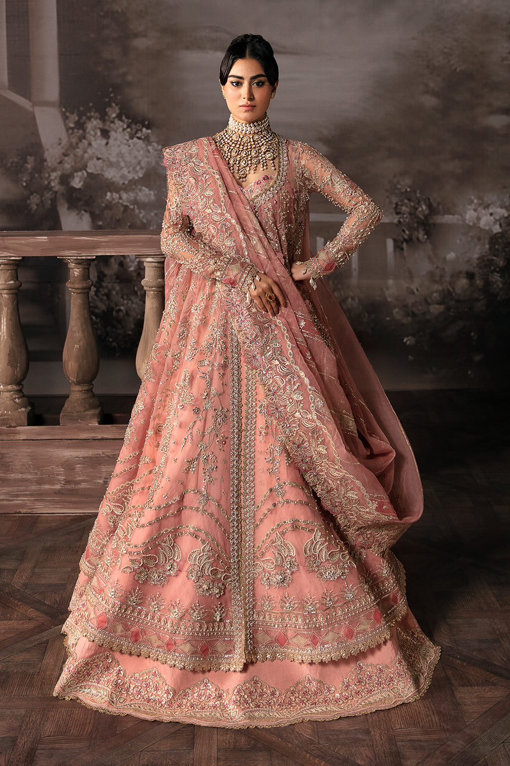 Afrozeh Luxury Embroidered Bridal Collection Brides Edition 586