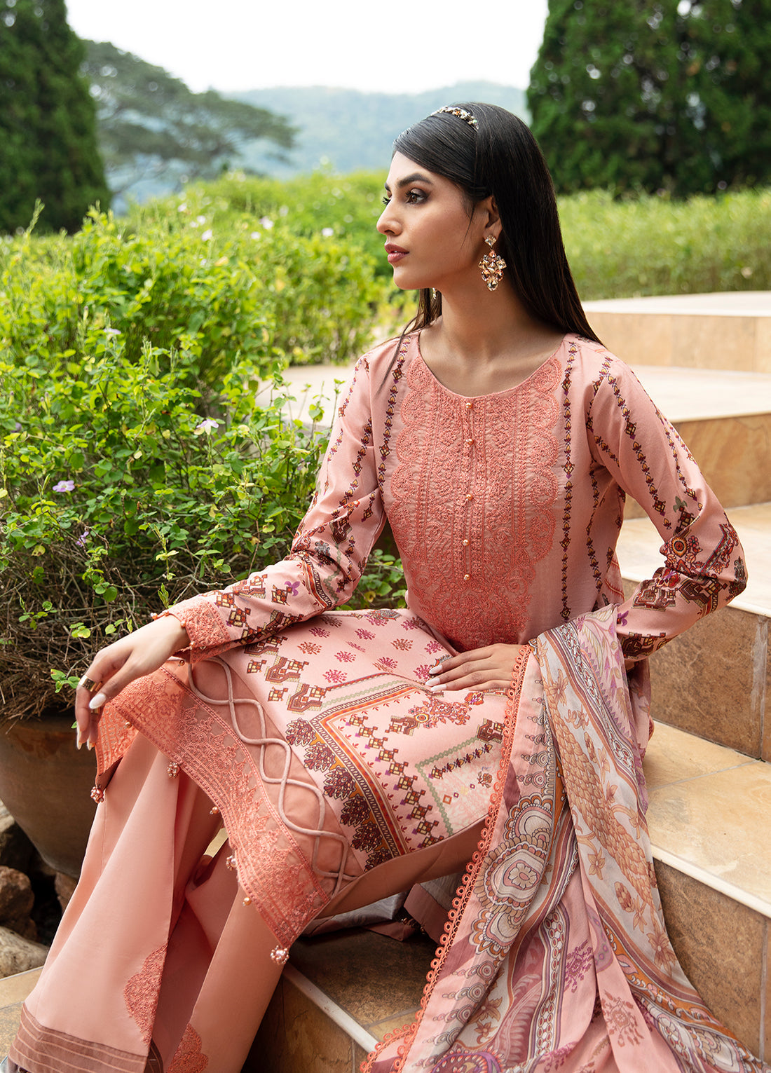 Springtime Ballet Lawn Collection By Gulaal