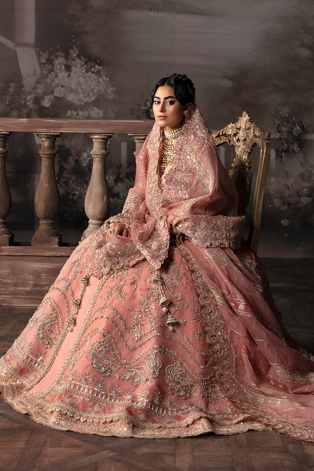 Afrozeh Luxury Embroidered Bridal Collection Brides Edition 586