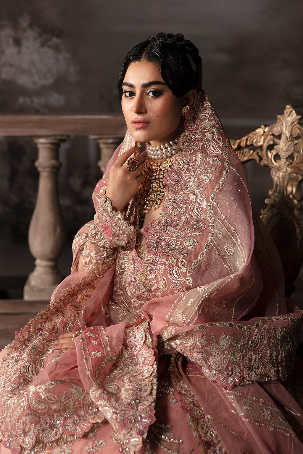 Afrozeh Luxury Embroidered Bridal Collection Brides Edition 586