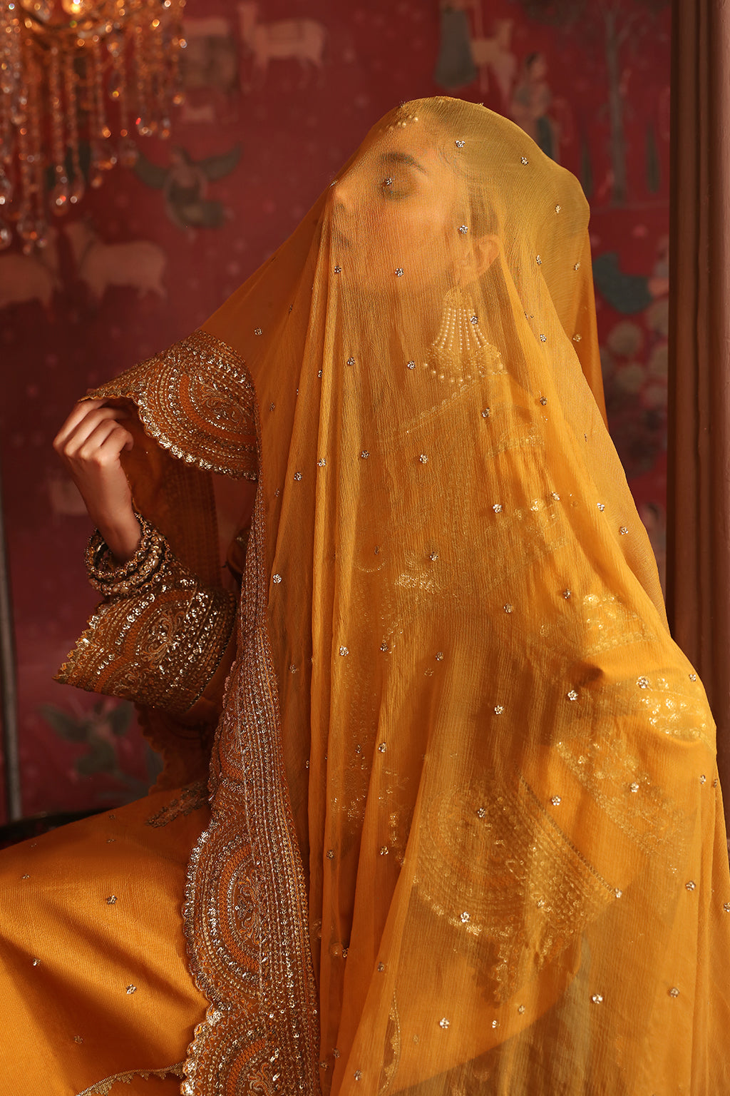 Afrozeh Divani Luxury Embroidered Silk Collection 02