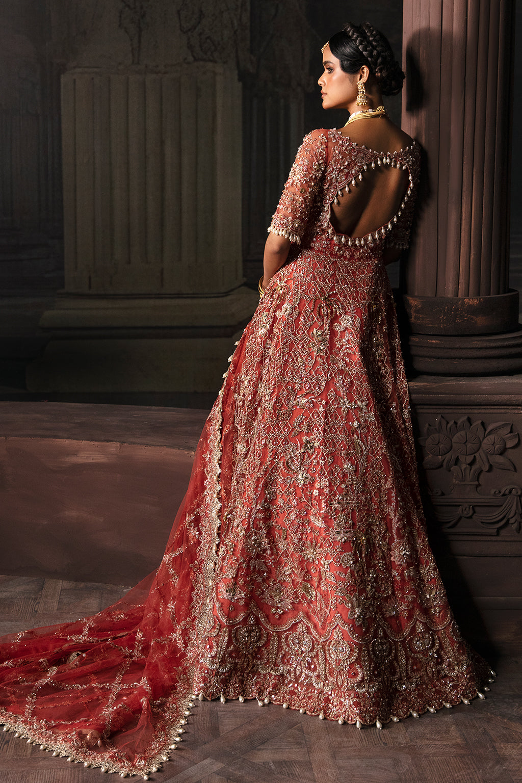 Afrozeh Luxury Embroidered Bridal Collection Brides Edition 585