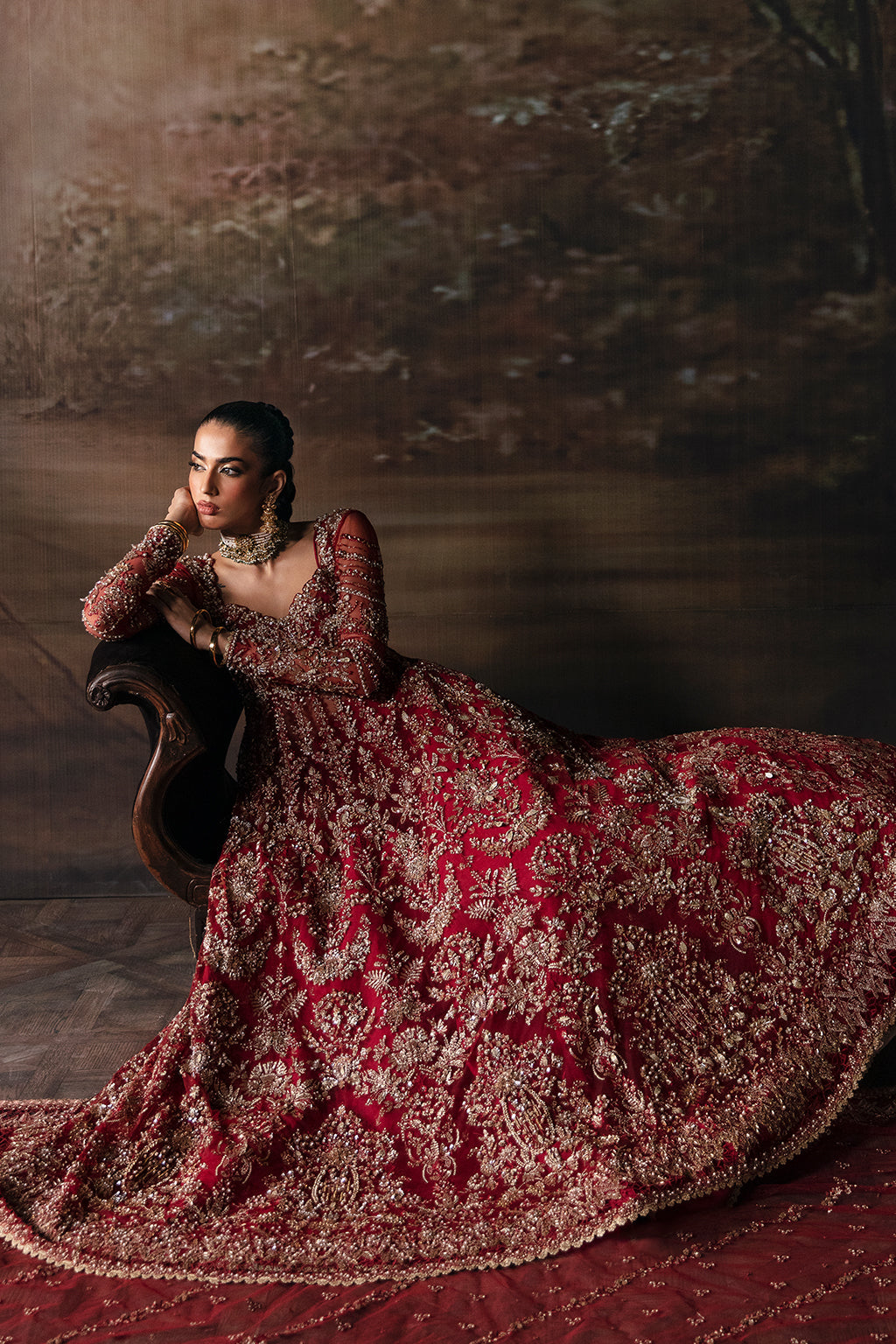 Afrozeh Luxury Embroidered Bridal Collection Brides Edition 587