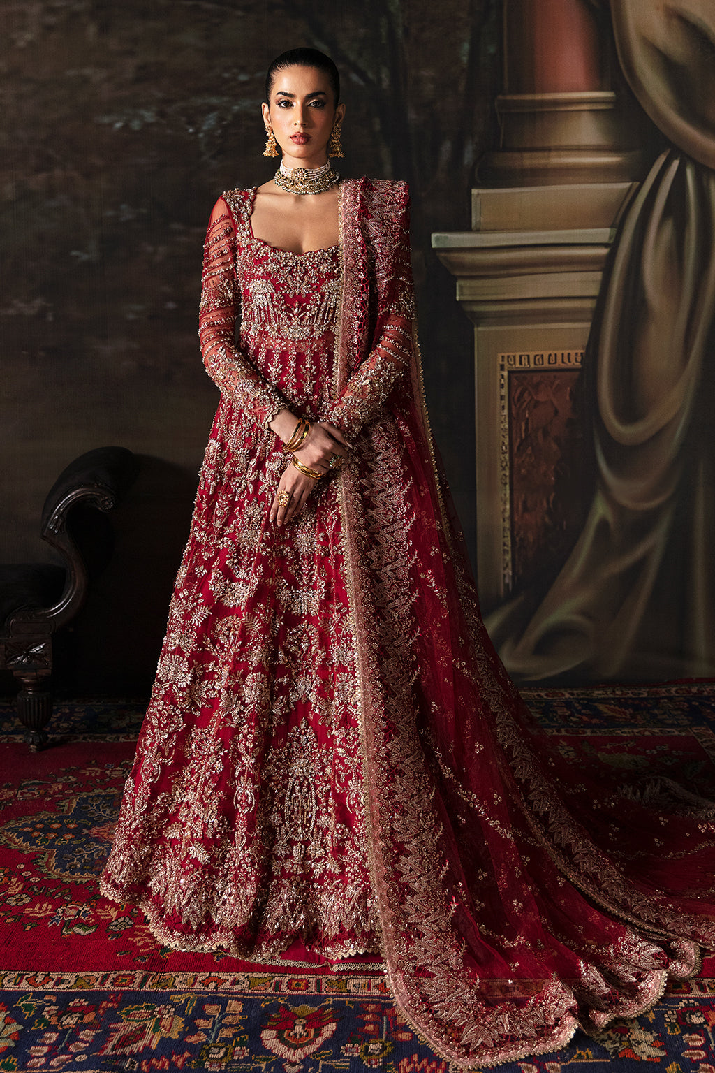 Afrozeh Luxury Embroidered Bridal Collection Brides Edition 587