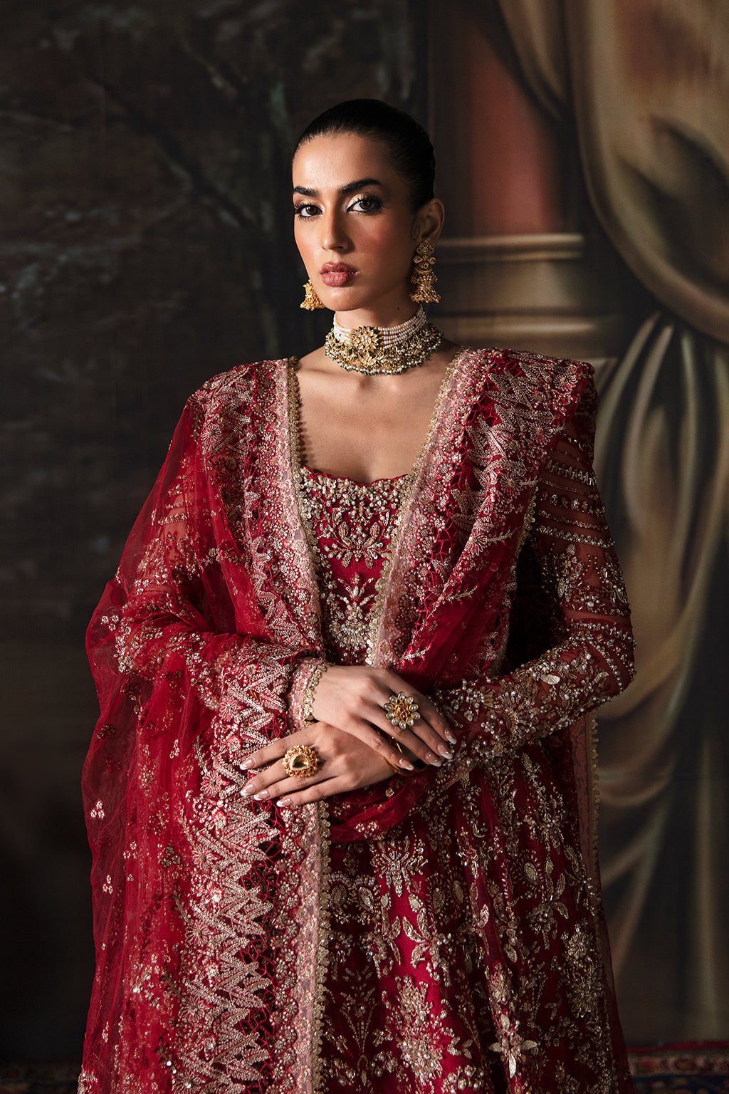 Afrozeh Luxury Embroidered Bridal Collection Brides Edition 587