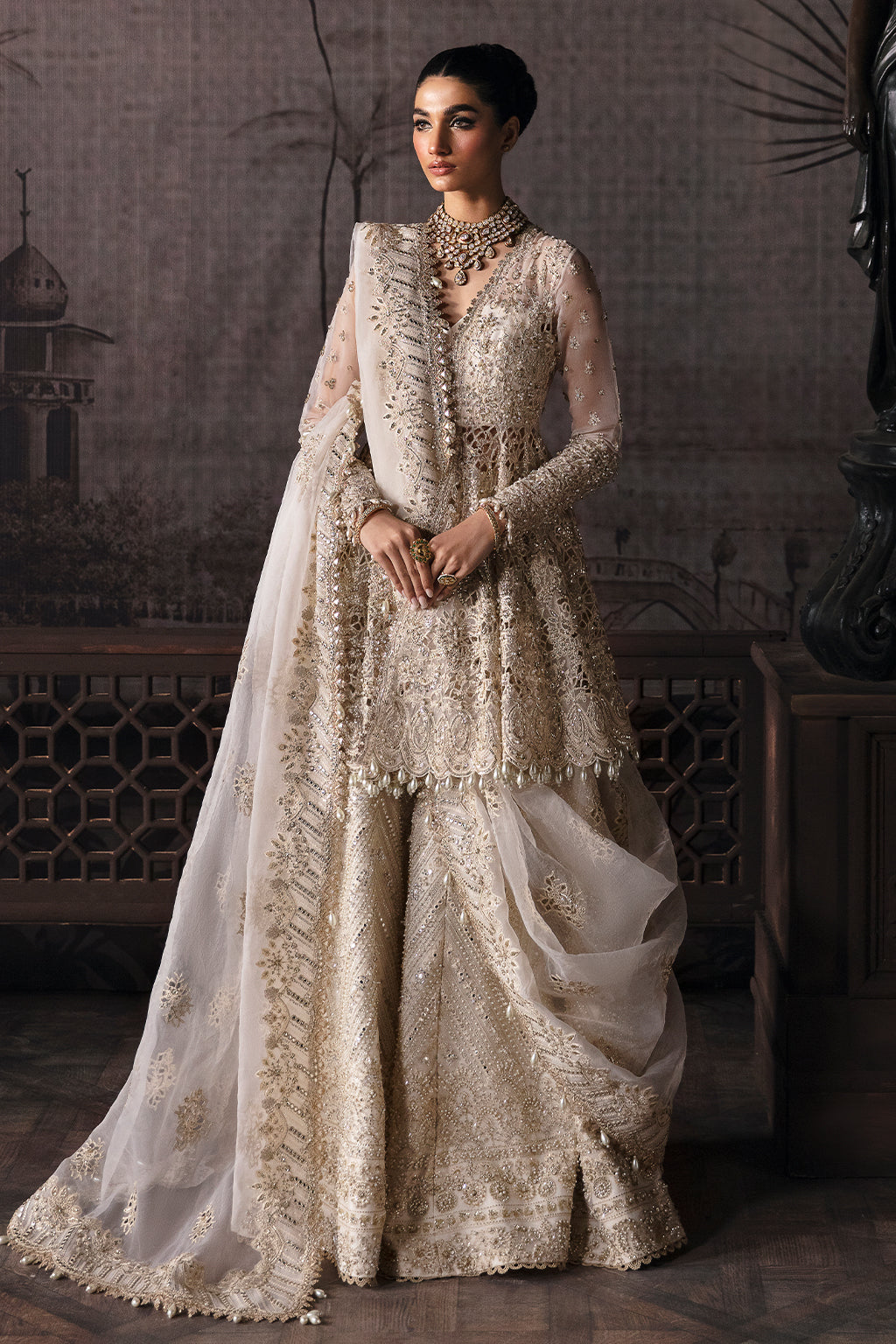 Afrozeh Luxury Embroidered Bridal Collection Brides Edition 588