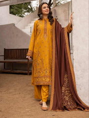 Gul e Meher Premium Embroidered Dhanak Vol 1 By Aalaya D#08