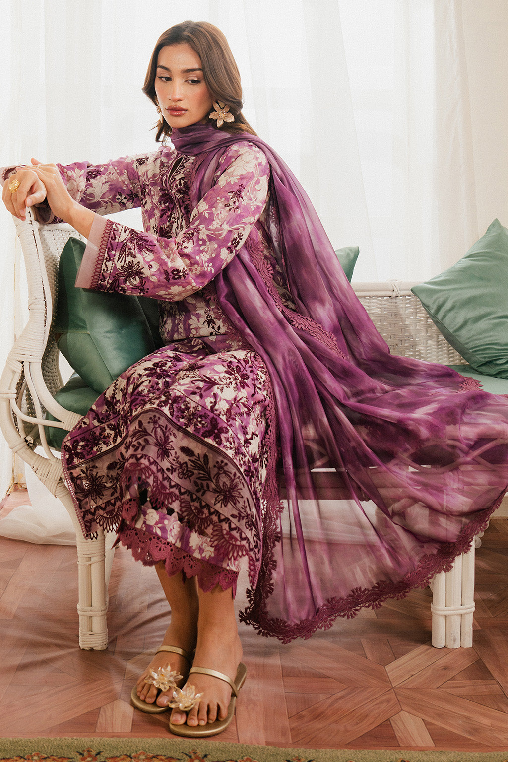 Armelia Printed Lawn'25 By Ayzel