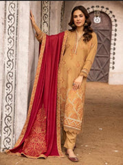 Gul e Meher Premium Embroidered Dhanak Vol 1 By Aalaya D#03