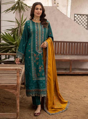 Gul e Meher Premium Embroidered Dhanak Vol 1 By Aalaya D#01