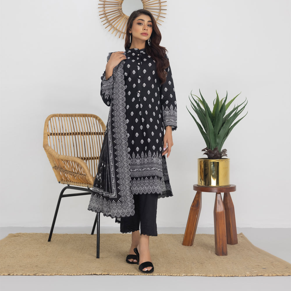 Salina By Regalia Black & White Chapter 3 Lawn Collection 24