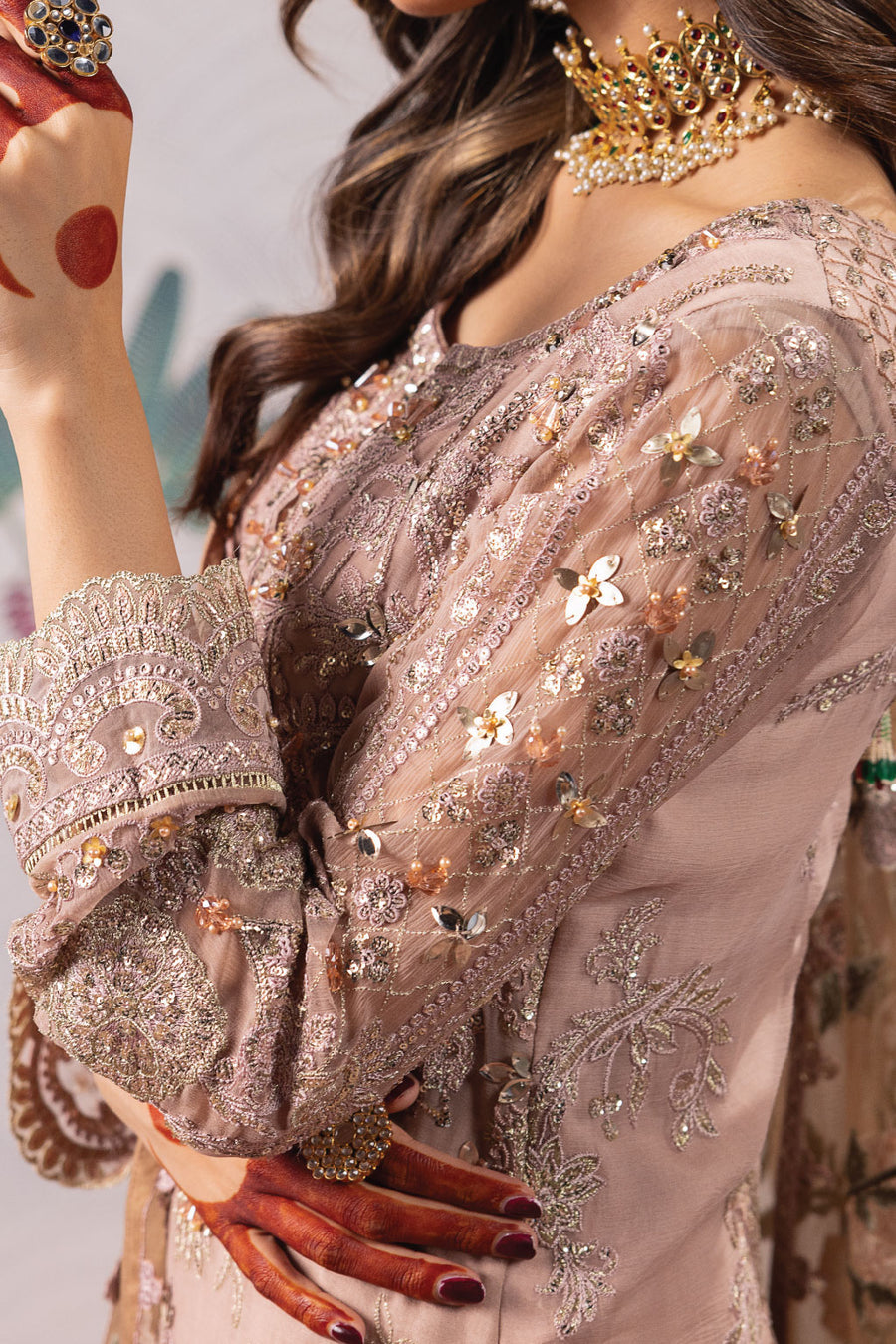 IZNIK Shendi Luxury Embroidered Chiffon Collection 04