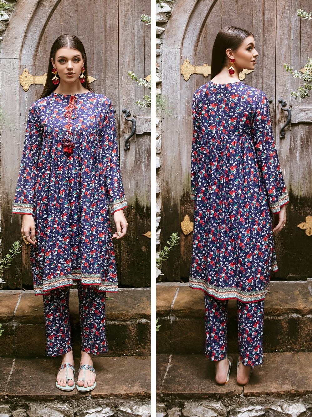 Zellbury 2pc Winter Printed Viscose