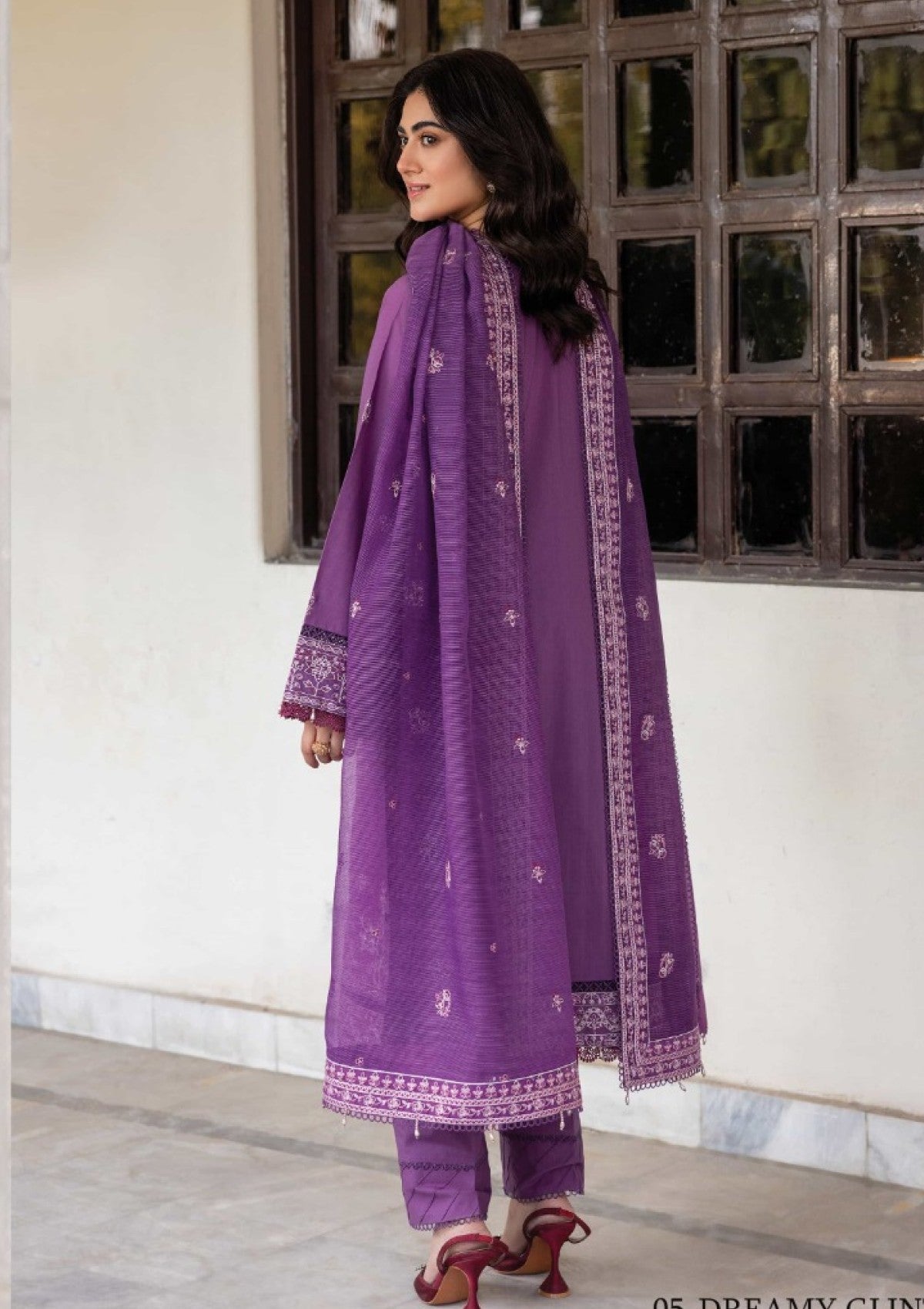 Bahar Embroidered Lawn'25 By Farasha