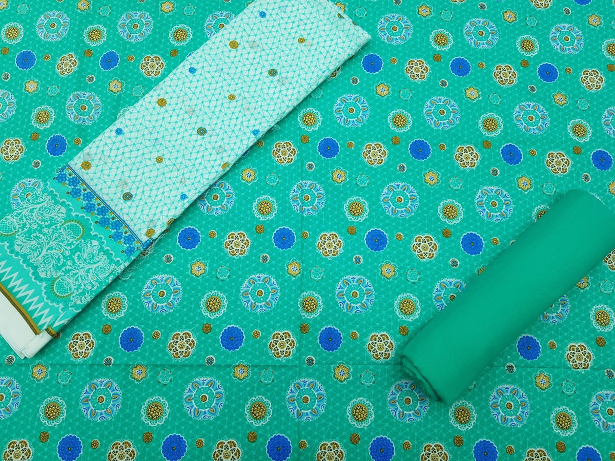 Komal Prints Wrinkle Free 3 Piece Suit