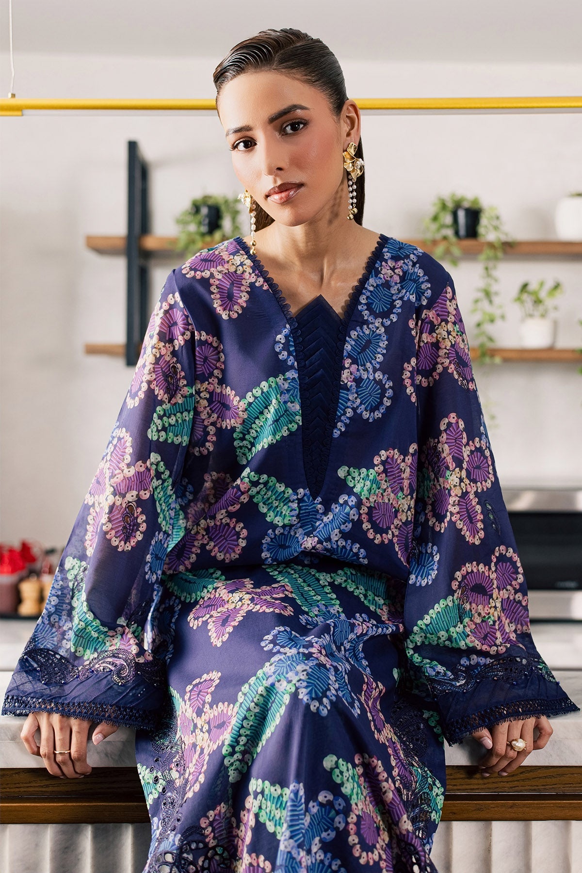 Nureh Ballerina Printed Chikankari 2 Piece Lawn