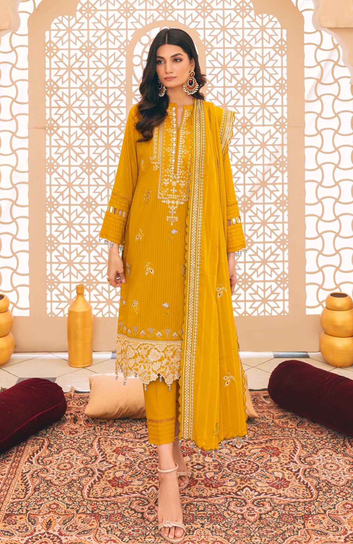 Bloom Sunshine Embroidered By Al Zohaib