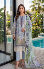 Al Zohaib Color Lawn With Chiffon Dupatta 3 Piece