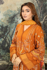 Syra Embroidered Lawn With Digital Printed Chiffon Dupatta Collection By Johra