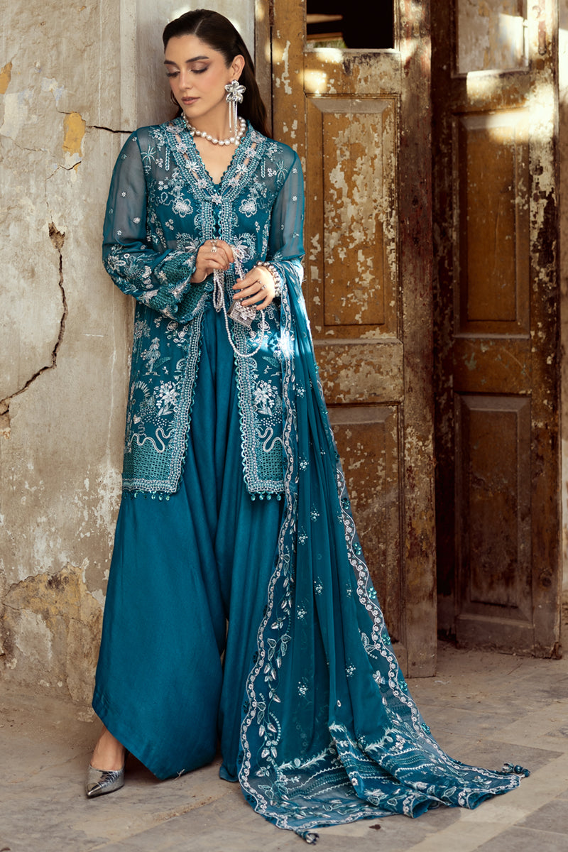 Qalamkar Chiffon Wedding Formals 25