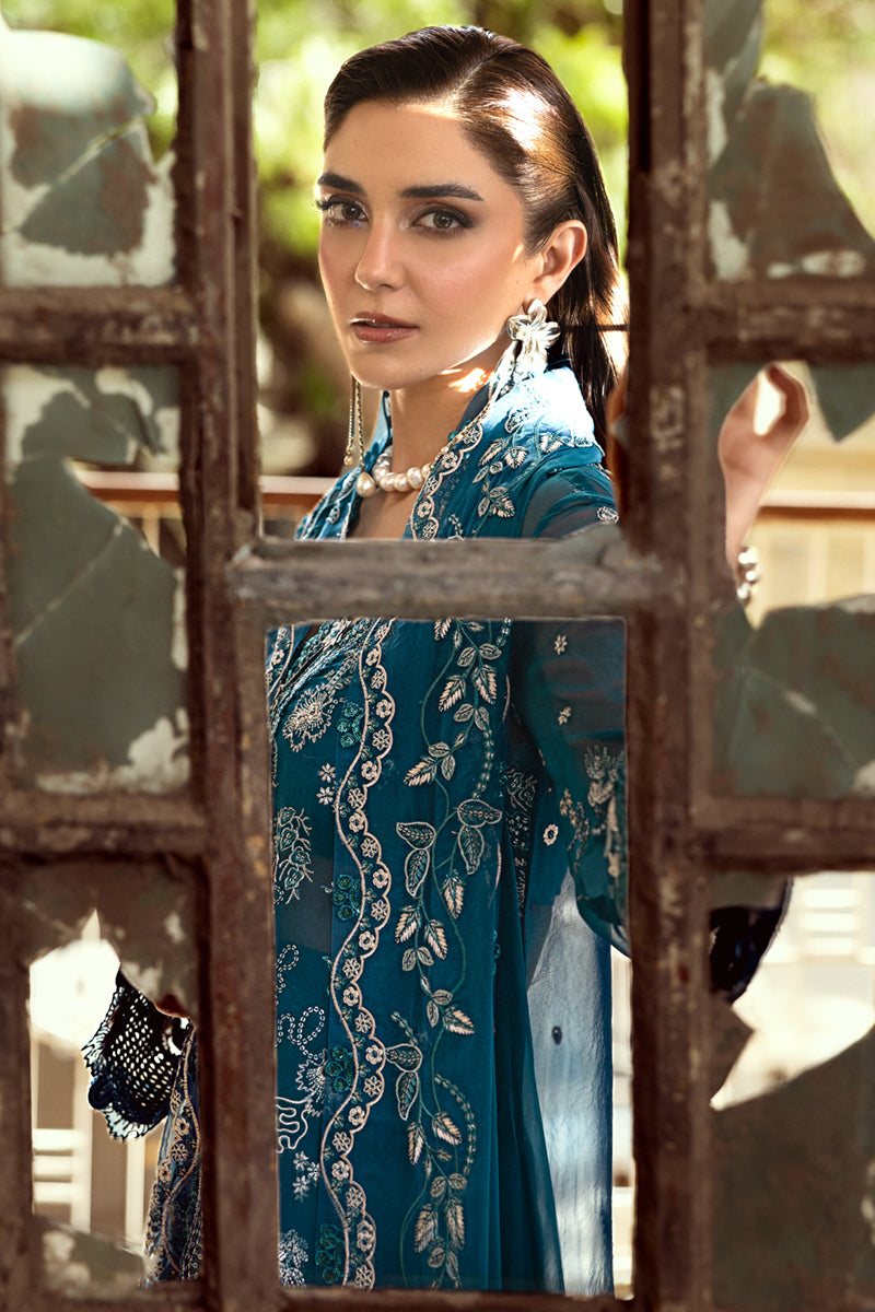 Qalamkar Chiffon Wedding Formals 25