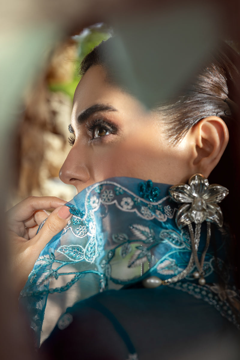 Qalamkar Chiffon Wedding Formals 25