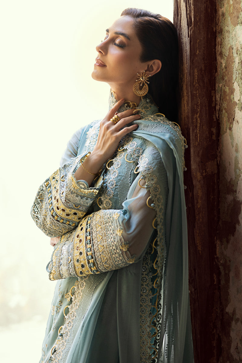 Qalamkar Chiffon Wedding Formals 25