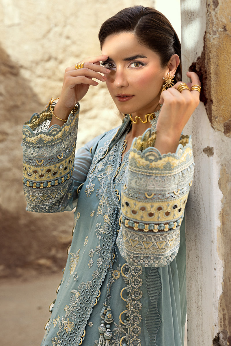 Qalamkar Chiffon Wedding Formals 25