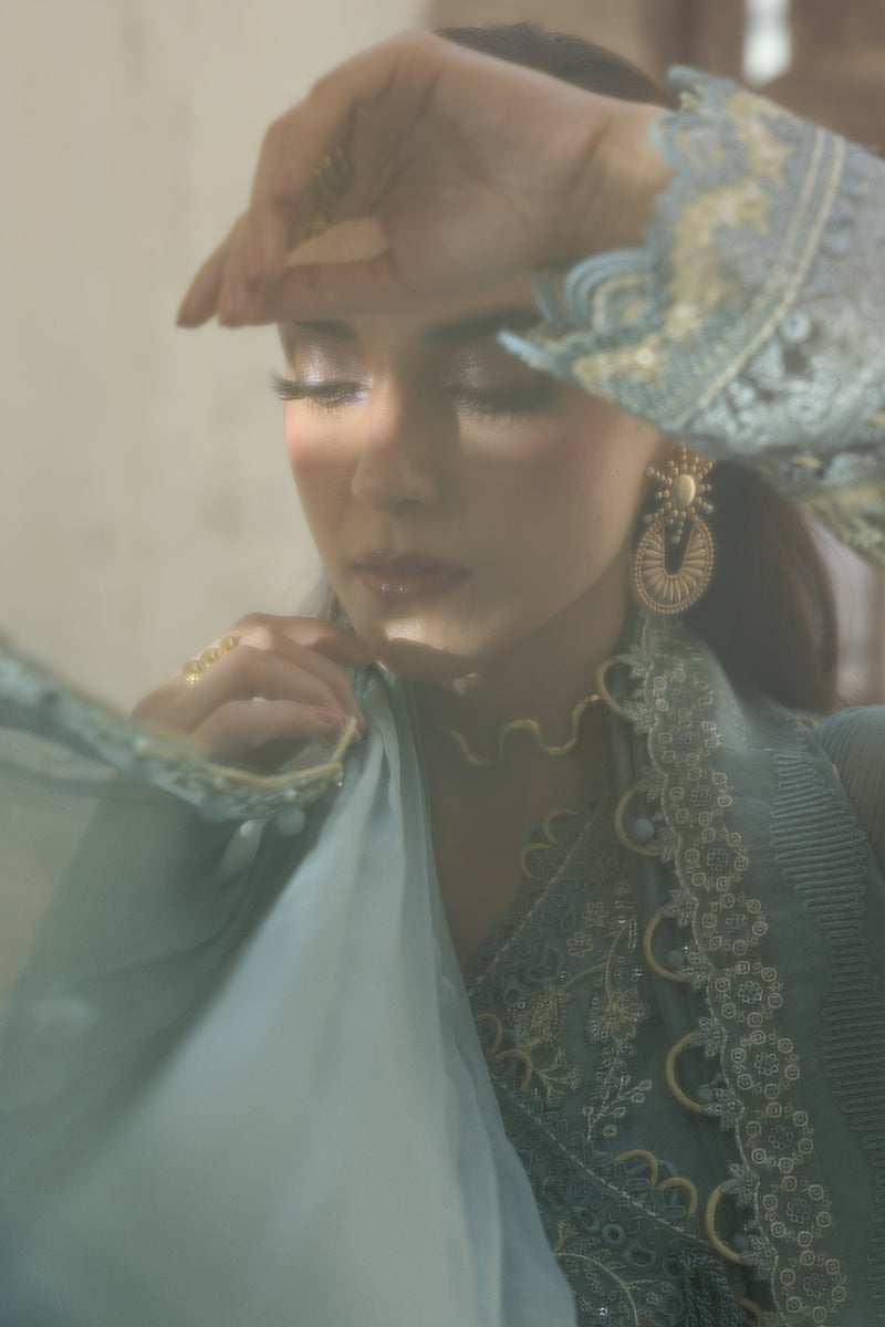 Qalamkar Chiffon Wedding Formals 25