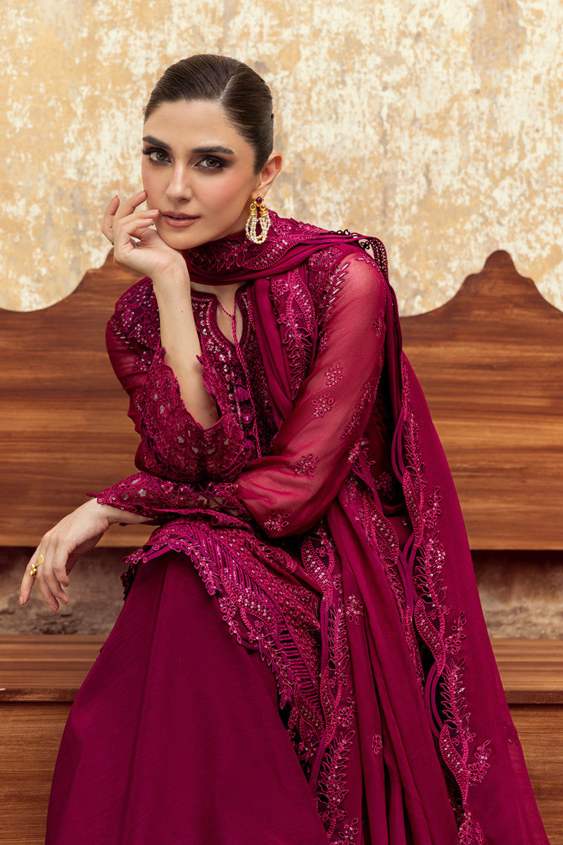 Qalamkar Chiffon Wedding Formals 25