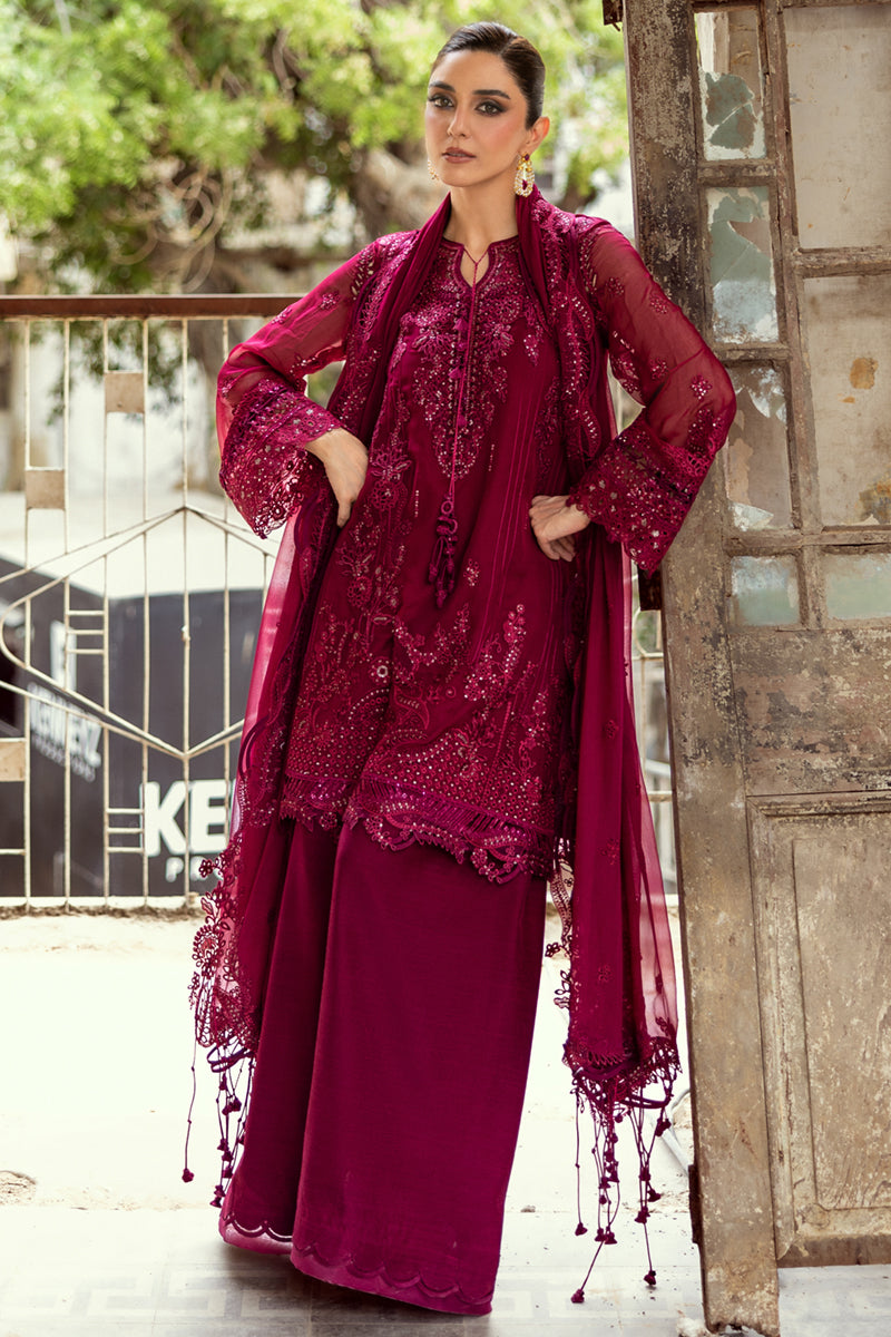 Qalamkar Chiffon Wedding Formals 25