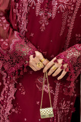 Qalamkar Chiffon Wedding Formals 25