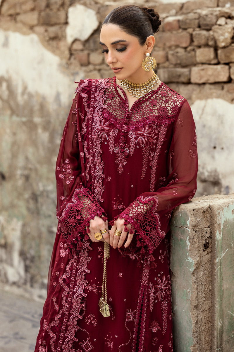 Qalamkar Chiffon Wedding Formals 25