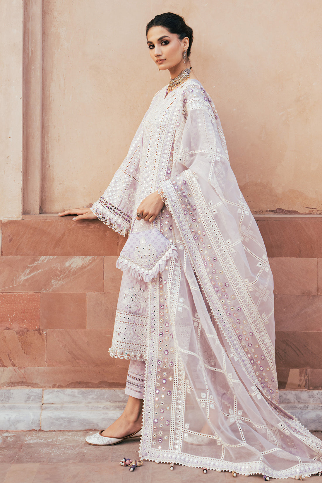 Shahkaar Luxury Lawn Embroidered Eid Festive Collection D13