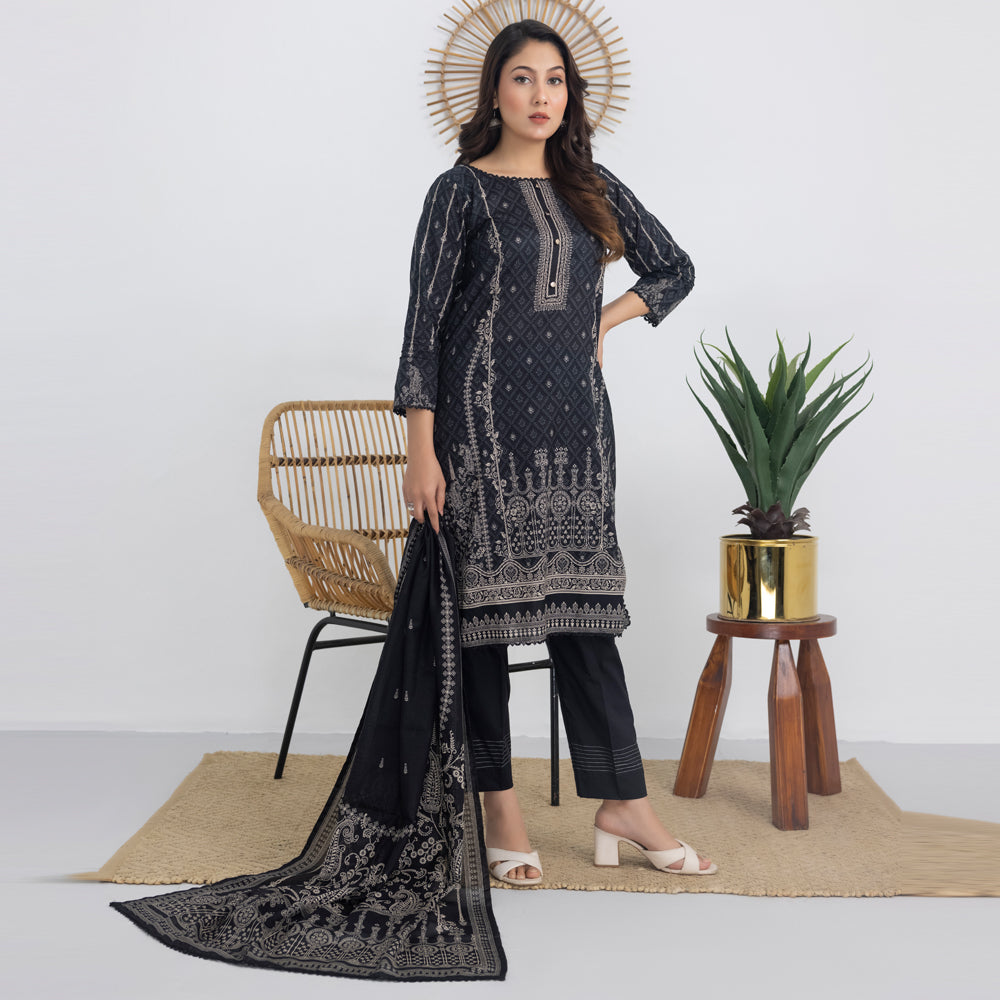 Salina By Regalia Black & White Chapter 3 Lawn Collection 24