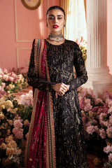 Secret Garden Luxury Embroidered Formal Chiffon Collection By Nureh 64