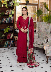 E CRAFT CHIKANKARI WITH CHIFFON BY ELAF