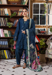 E CRAFT CHIKANKARI WITH CHIFFON BY ELAF