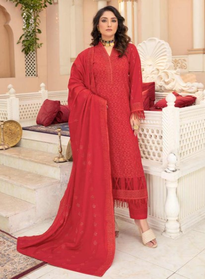 BREEZE Vol 2 Premium Embroidered Dhanak Collection By Aalaya #05