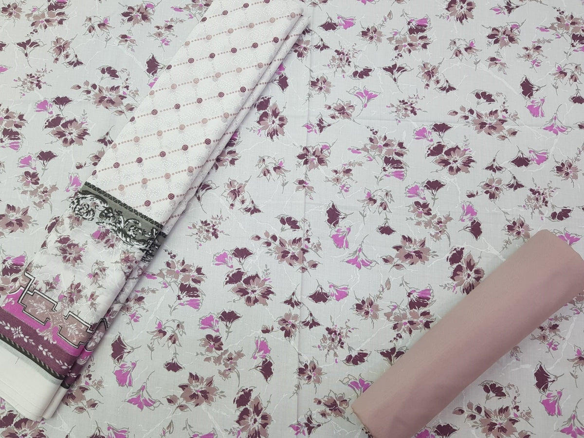 Komal Prints Wrinkle Free 3 Piece Suit
