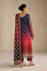 BAROQUE EMBROIDERED CHIFFON FANCY FORMAL