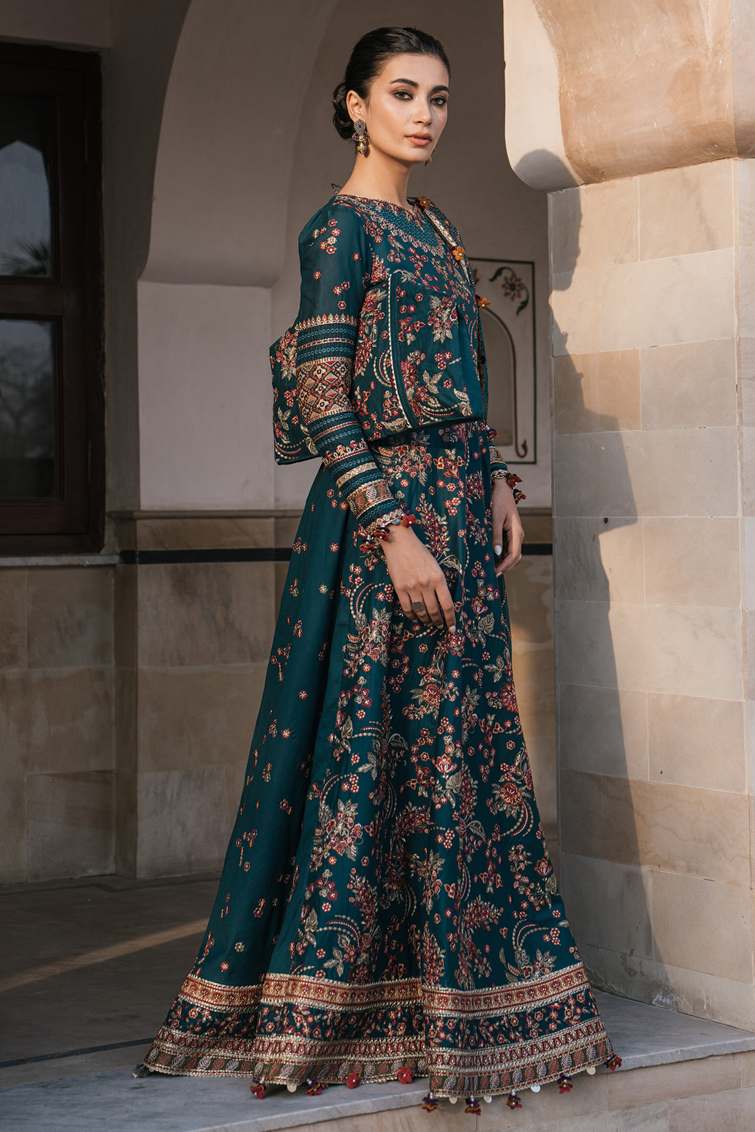 Shahkaar Luxury Lawn Embroidered Eid Festive Collection D16