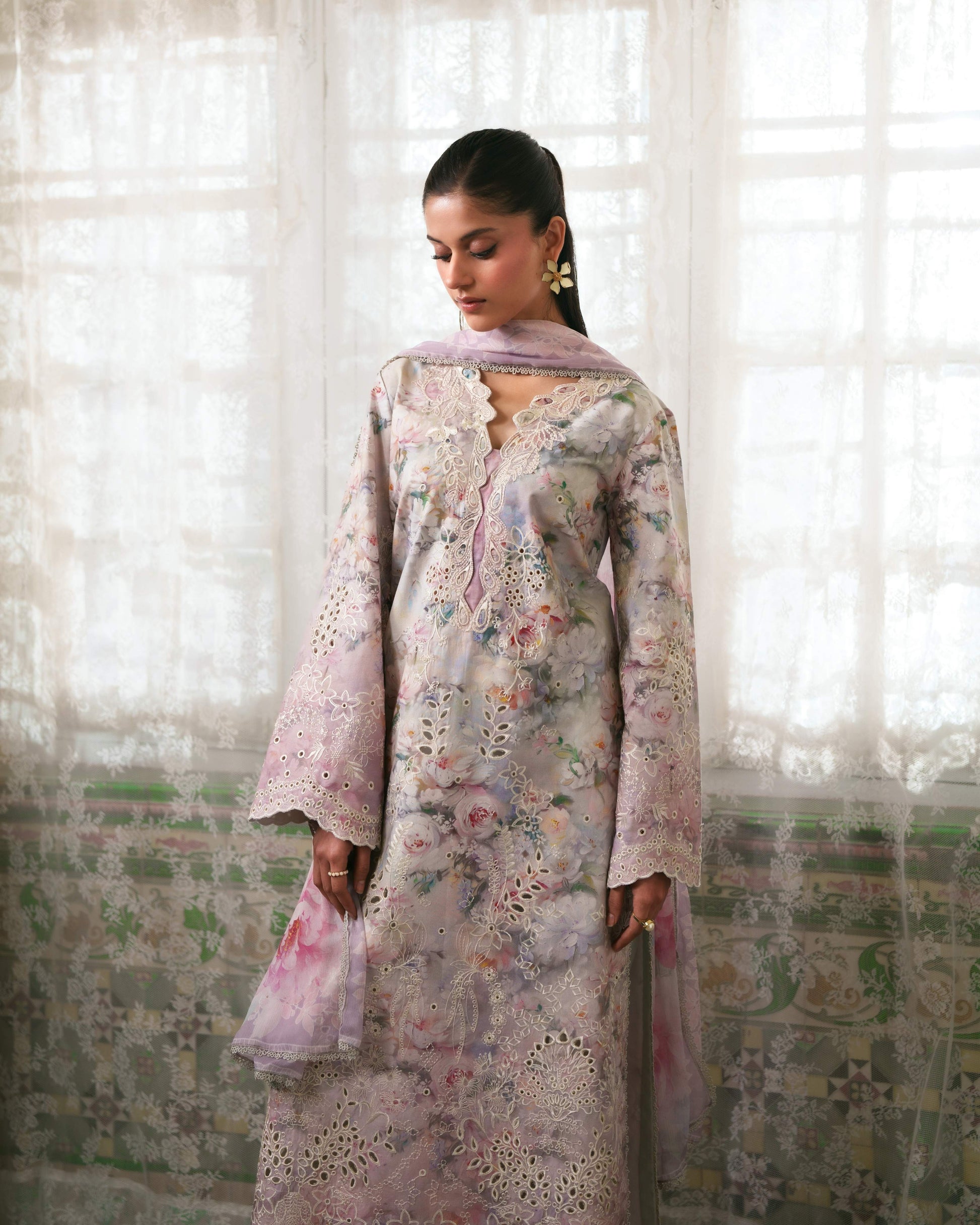 Neeshay Summer Printkari Lawn