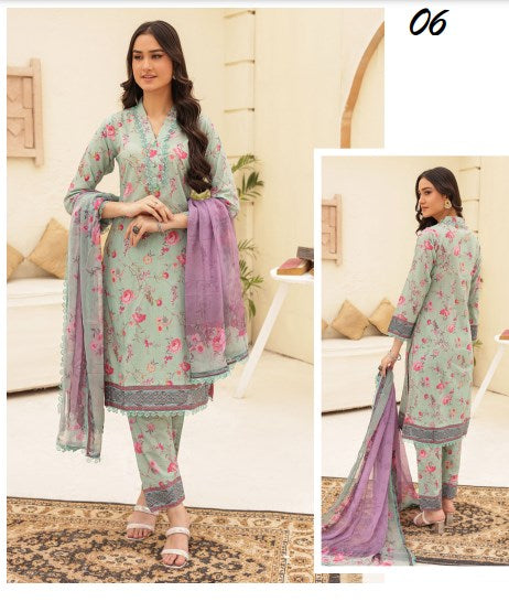 Zebtan Printed Lawn Collection By Soghat Creation 24' (06)