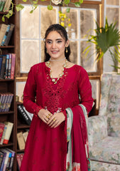 E CRAFT CHIKANKARI WITH CHIFFON BY ELAF