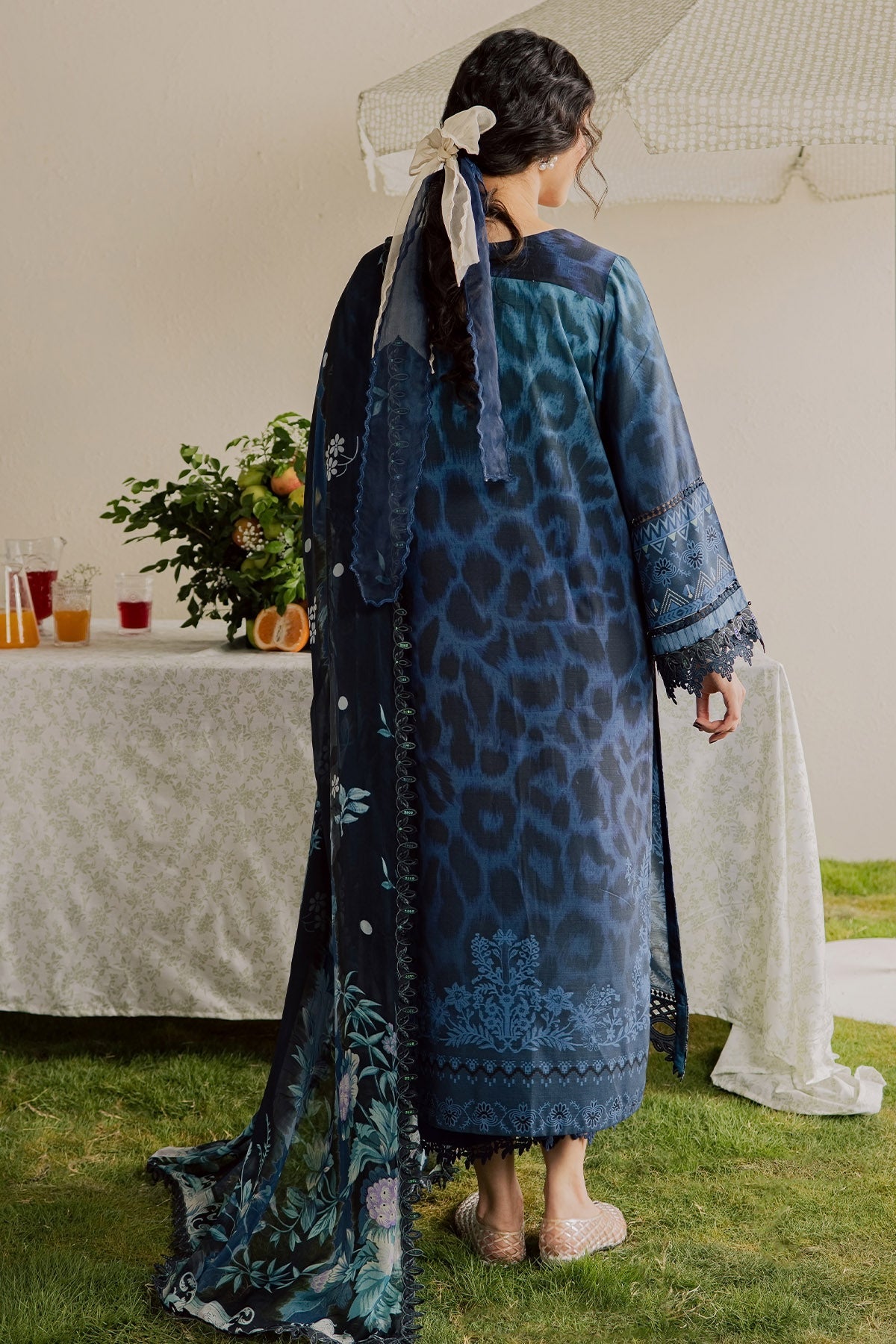 Nureh Gardenia Embroidered Viscose Slub '26