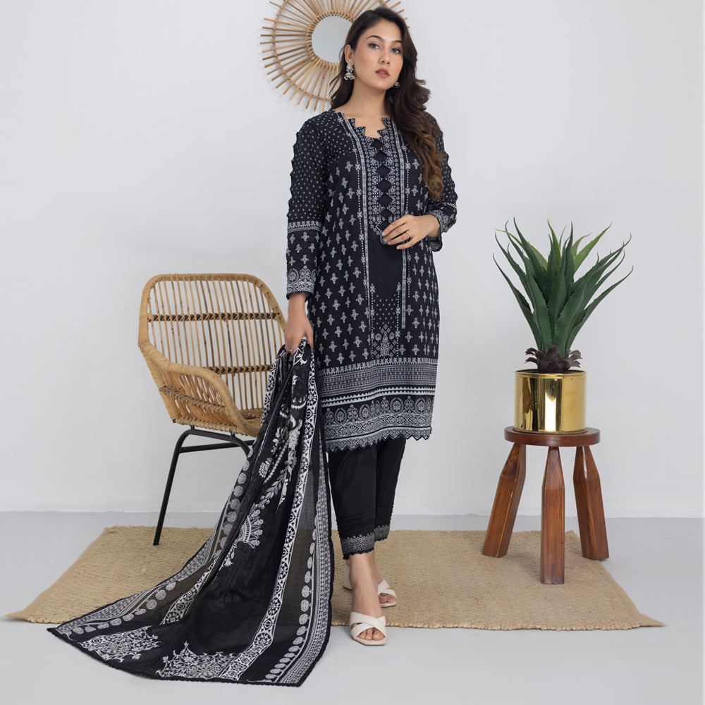 Salina By Regalia Black & White Chapter 3 Lawn Collection 24