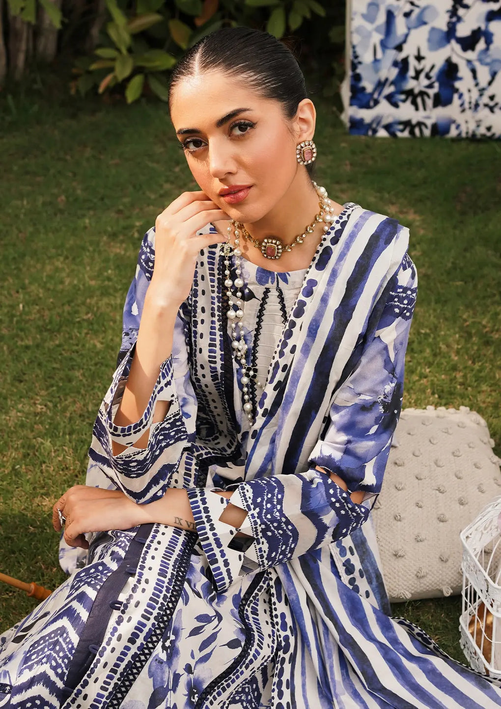 Elaf  Printed Lawn Collection 24 (7A)