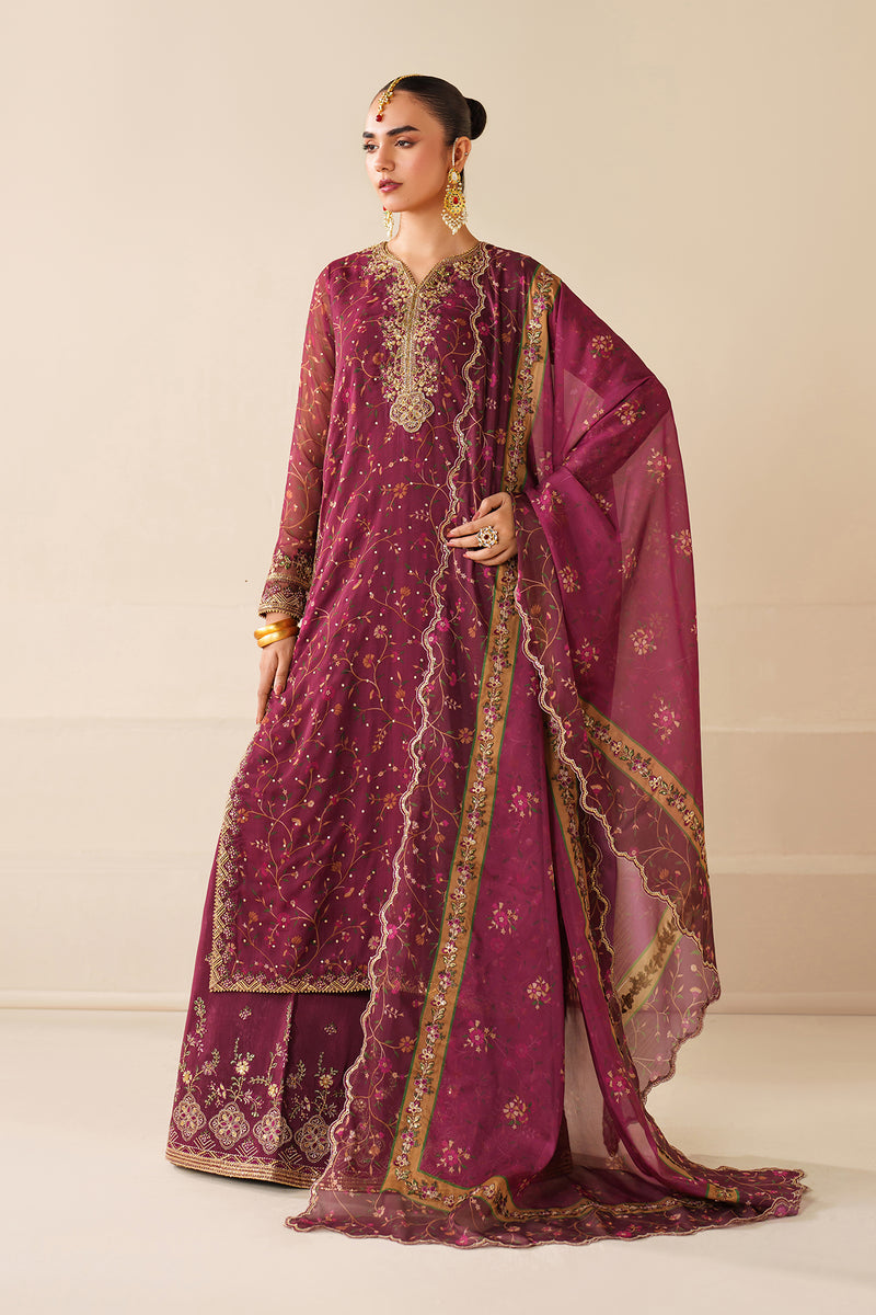 BAROQUE EMBROIDERED CHIFFON FANCY FORMAL