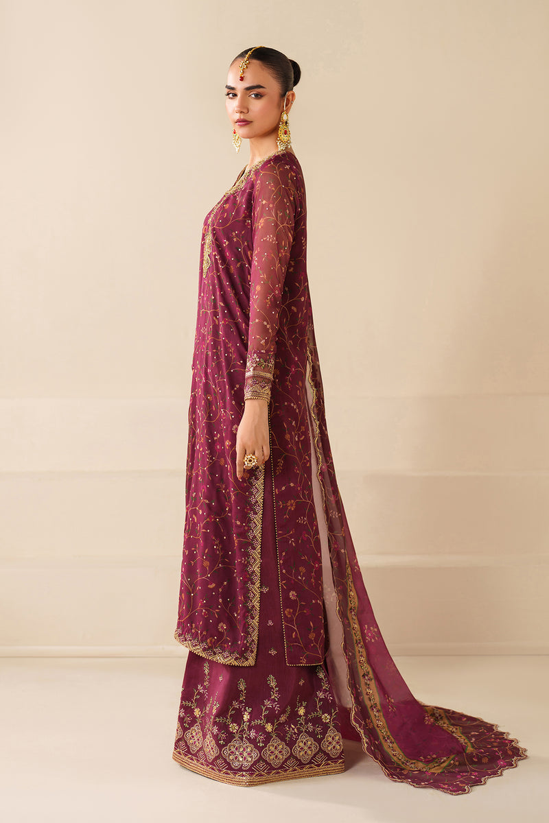 BAROQUE EMBROIDERED CHIFFON FANCY FORMAL